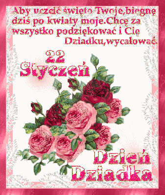 Bukiet brokatowych róż na dzień dziadka